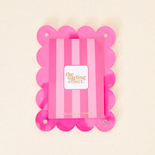 Mini Acrylic Picture Frame Magnet – Hot Pink