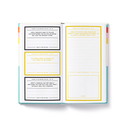 "A Million Things to Do Before You Die" Prompted Journal