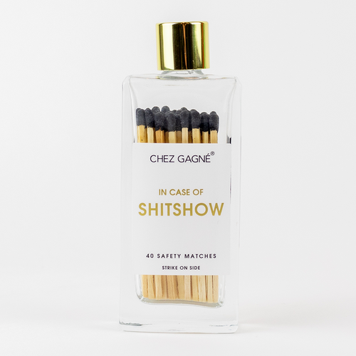 Glass Bottle Matchsticks - In Case of Shitshow