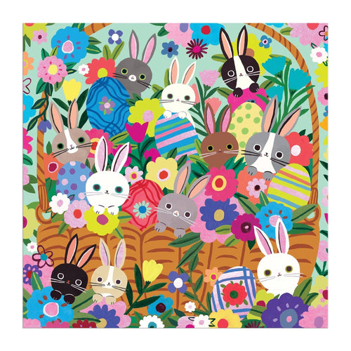 Blooming Bunnies Foil Family Puzzle