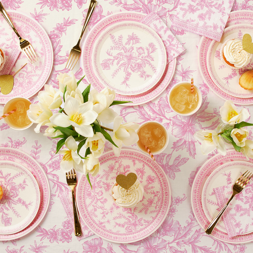 Pink Toile Large Napkins - 25 Ct.