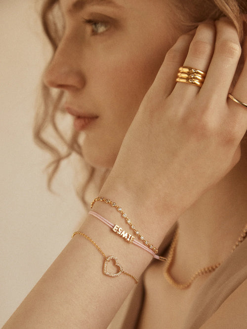 Sabrina 18K Gold Motif Bracelet