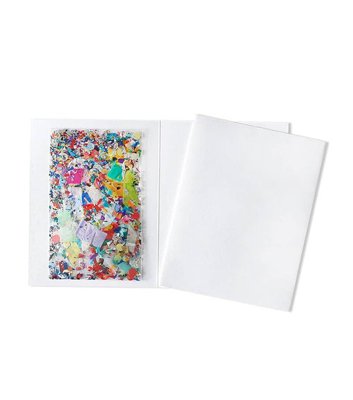 Happy Day Confetti-Filled + Holographic Gold Foil Card