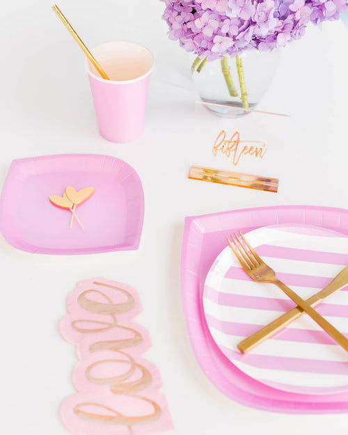Candy Stripe Dinner Plates - 8 ct.