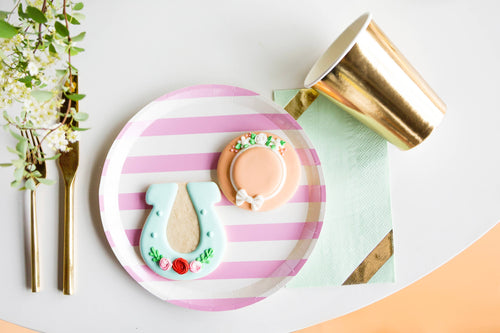 Candy Stripe Dinner Plates - 8 ct.