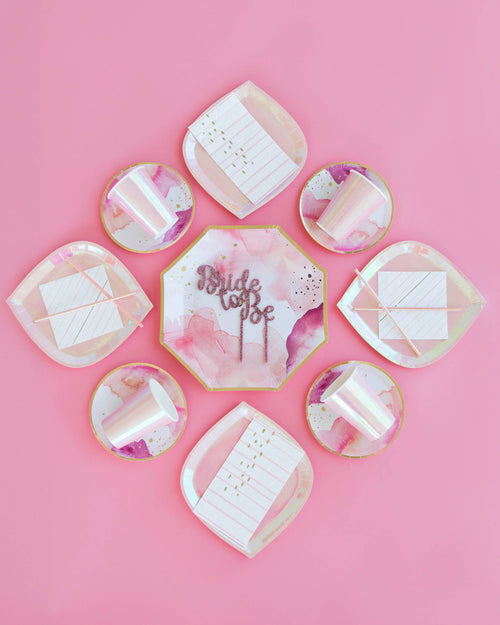 Pretty in Pink Dessert Plates - 8 Ct.