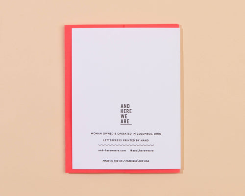 UGHHHHHH Sympathy Letterpress Card
