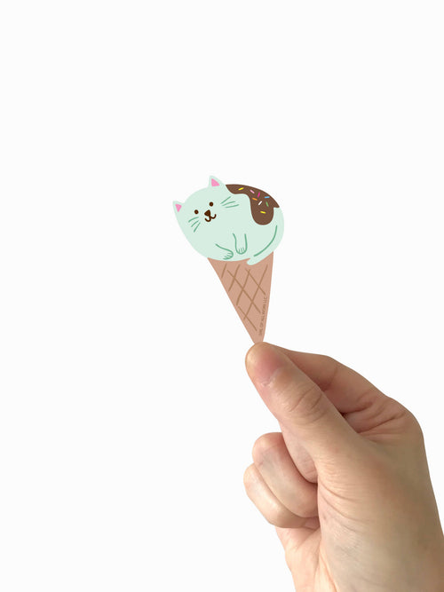 Ice Cream Cat Sticker