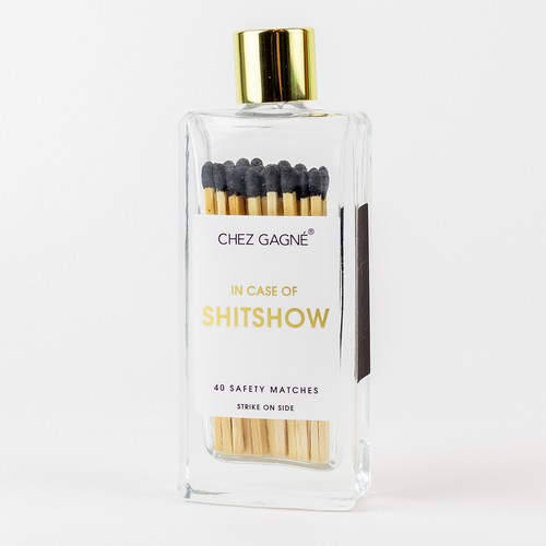 Glass Bottle Matchsticks - In Case of Shitshow