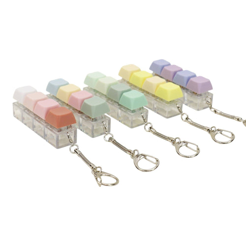 Pastel Keycap Fidget Keychain - Assorted Colors