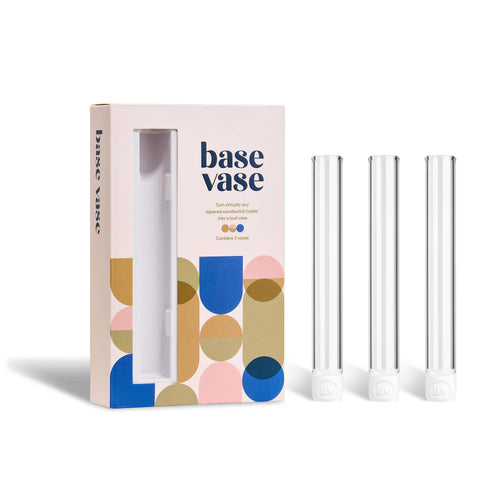 Clear Base Vase 3-Pack