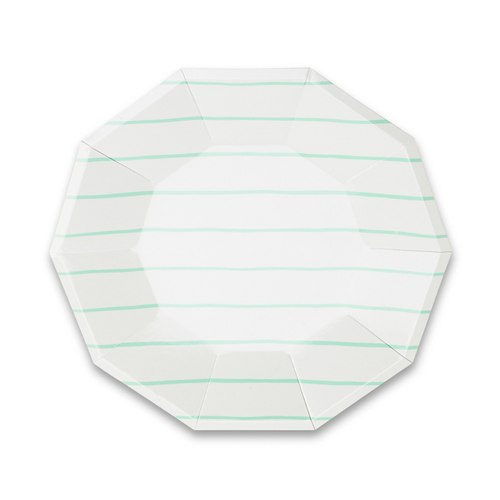 Frenchie Striped Small Plates - 8 Ct.