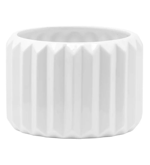 Large White Gear Planter