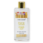 F*ck Around Find Out - Glass Bottle Matchsticks