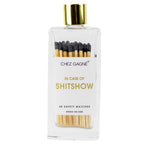 Glass Bottle Matchsticks - In Case of Shitshow
