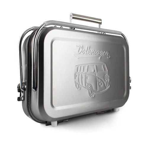 VW Bus Portable Outdoor Camping BBQ Grill - Stainless Steel