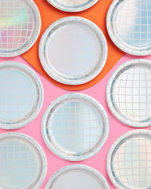 Disco Paper Plates - 25 Ct.