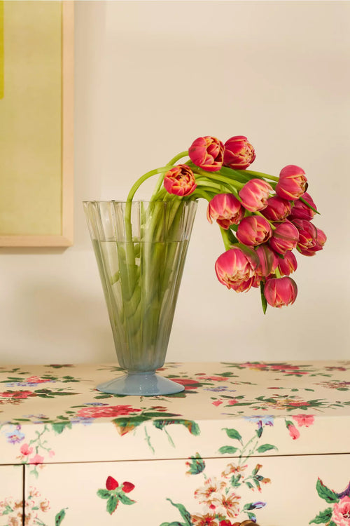Odette Fluted Glass Vase