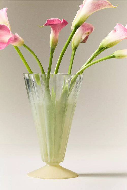 Odette Fluted Glass Vase