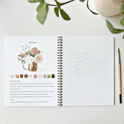 Watercolor Workbook - Bouquets