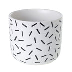 White Sprinkle Planter Pot