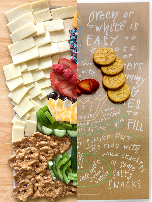 Charcuterie Cheat Sheet - Birthday Cupcake
