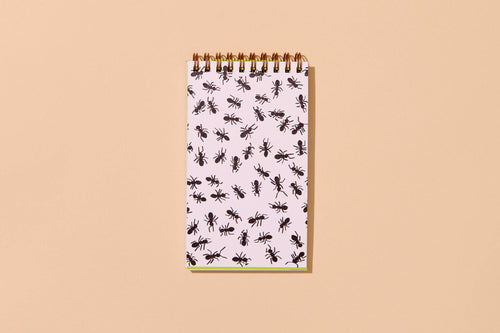 Ants Letterpress Pocket Size Spiral Notebook