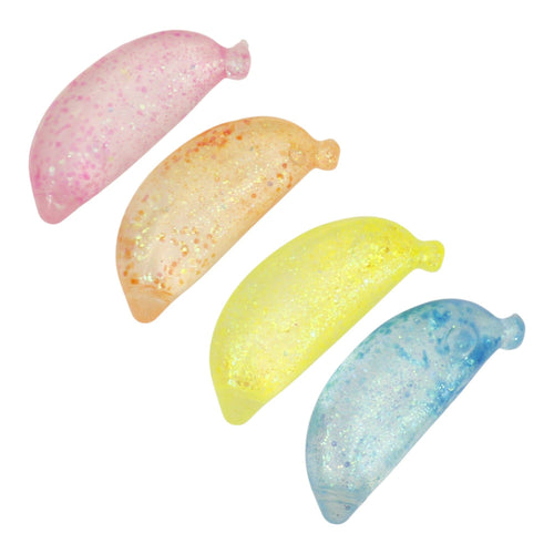 Glitter Banana Squishy Toy