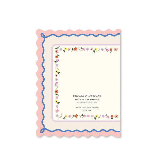 To The Best Mom Scallop Card