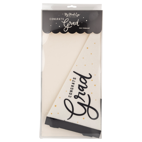 Congrats Grad Felt Pennant Banner