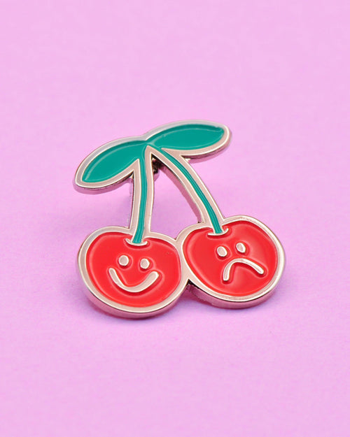 Cherry Fruit Enamel Lapel Pin