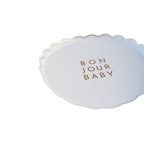 BONJOUR BABY White Small Plates