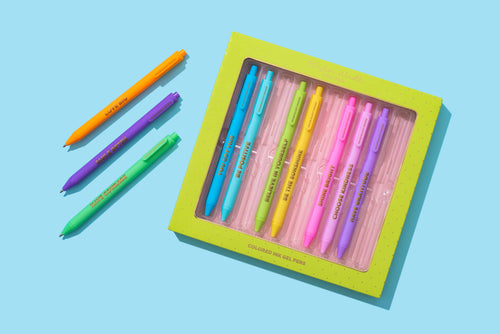 Motivational Gel Pen Set - 10 Colors