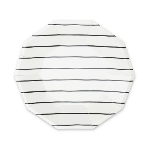 Frenchie Striped Small Plates - 8 Ct.