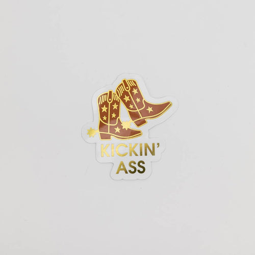 Kickin' Ass Vinyl Sticker