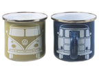 VW Bus Enamel Mug 2-pc Set