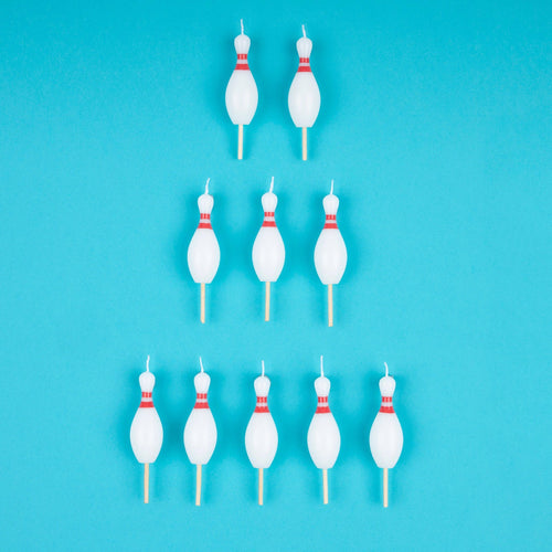 Bowling Pin Candles