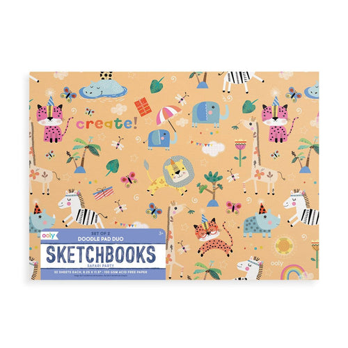 Doodle Pad Duo Sketchbooks - Safari Party - Set of 2