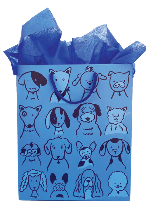 Blue Dogs Gift Bag