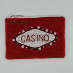 CASINO Beaded Coin Purse