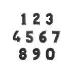 Foil Number Balloons - Black