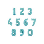 Foil Number Balloons - Turquoise