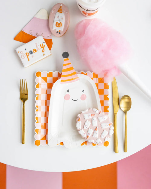 Party Ghost Shaped Paper Plates - 8 ct.