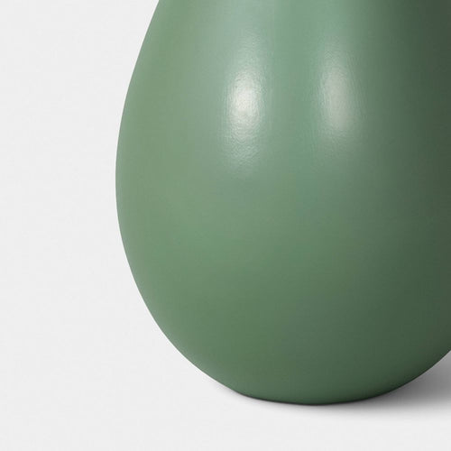Green Scalloped Vase