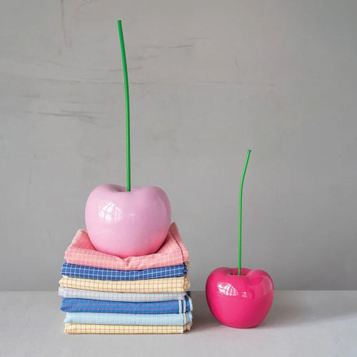 Pink Resin Cherry Decor