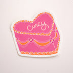 Cincy heart cake sticker