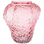 Pink Glass Strawberry Vase