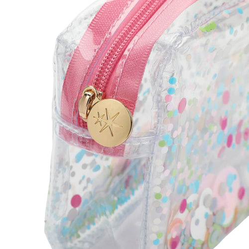 Clear Vinyl Confetti Pouch