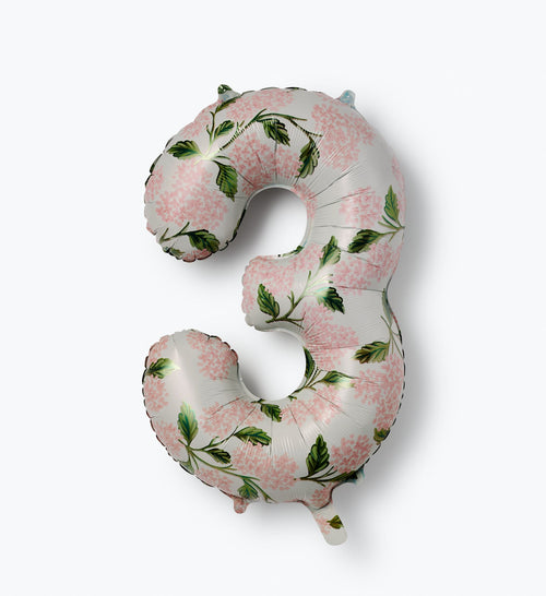 RiflePaperCo Number Balloons - Pink Hydrangea