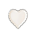 Scalloped Heart Paper Plates - 8 Pack